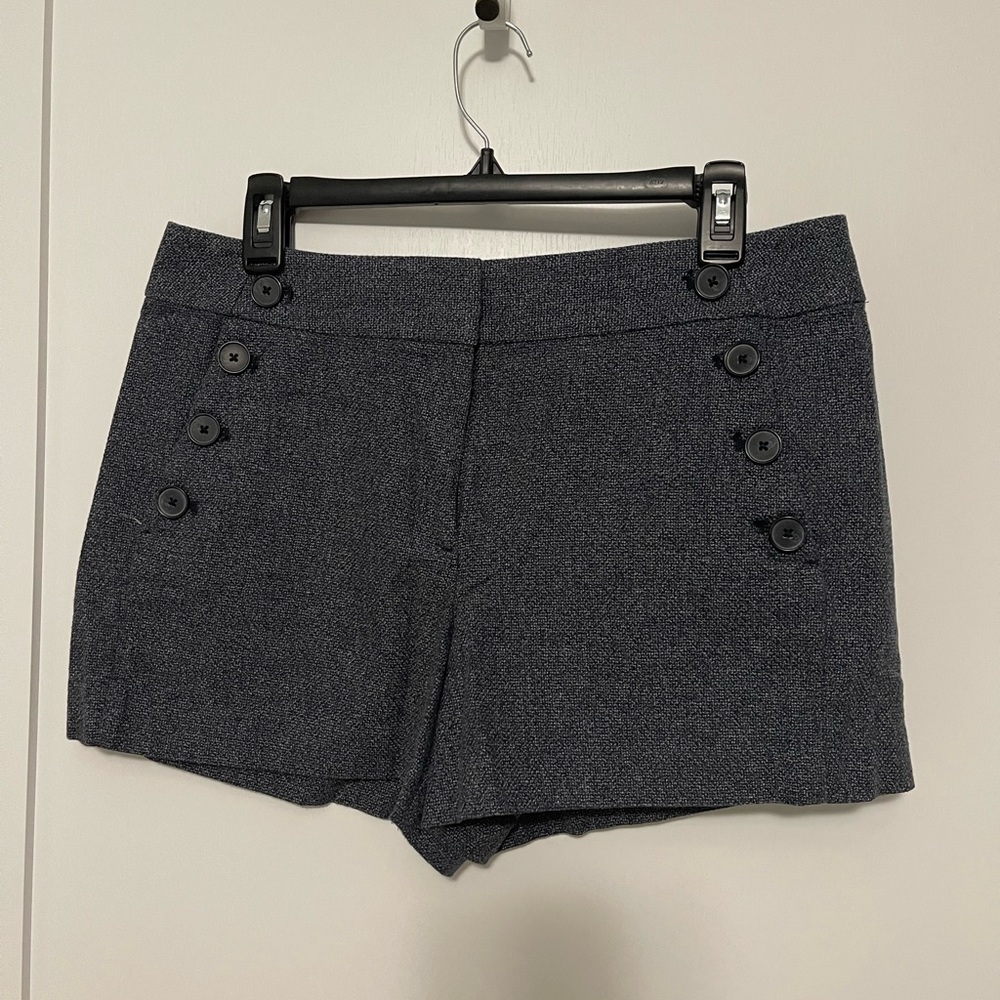 LOFT Gray Tailored Sailor Shorts